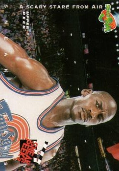 1996 Upper Deck Space Jam #56 A Scary Stare from Air Front