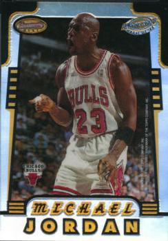 1996-97 Bowman's Best - Honor Roll Refractors #HR2 Michael Jordan / Hakeem Olajuwon Front