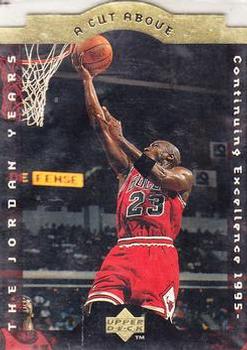 1996-97 Collector's Choice - A Cut Above: The Jordan Years Jumbo #CA10 Michael Jordan Front