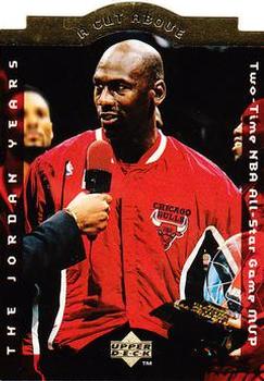 1996-97 Collector's Choice - A Cut Above: The Jordan Years Jumbo #CA6 Michael Jordan Front