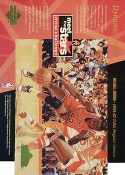 1996-97 Collector's Choice - Meet the Stars Michael Jordan Exchange #NNO Michael Jordan Front