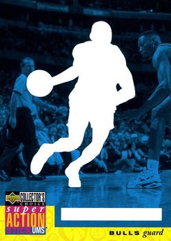 1996-97 Collector's Choice - Super Action Stick-Ums 2 Base #B30 Michael Jordan Front