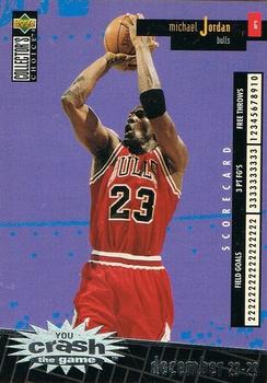 1996-97 Collector's Choice - You Crash the Game Scoring Silver 1 #C30 Michael Jordan - VAR: December 23-29 (W) Front