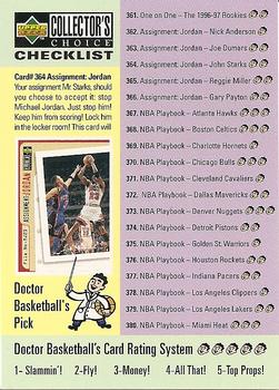 1996-97 Collector's Choice #400 Michael Jordan / Anfernee Hardaway - Checklist: 361-400 Front