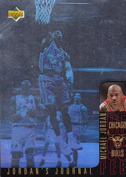 1996-97 Collector's Choice French - Jordan's Journal #J4 Michael Jordan - February Front