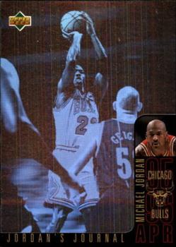 1996-97 Collector's Choice German - Jordan's Journal #J6 Michael Jordan - April Front