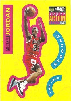 1996-97 Collector's Choice German - Super Action Stick-Ums #S30 Michael Jordan Front