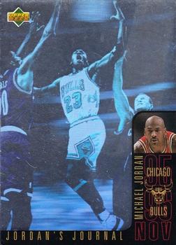 1996-97 Collector's Choice International English Jordan's Journal #J1 Michael Jordan - November Front