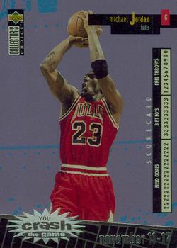 1996-97 Collector's Choice Italian - You Crash the Game Scoring #C30 Michael Jordan - VAR: November 11-17 (W) Front