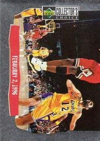 1996-97 Collector's Choice Italian Stickers #89 Michael Jordan - Bulls Victory Tour Front