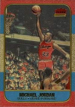 1996-97 Fleer #NNO Michael Jordan - Polychrome Brushed Gold, Unreleased Front