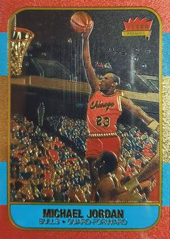1996-97 Fleer Polychrome #NNO Michael Jordan - Brushed Gold Front