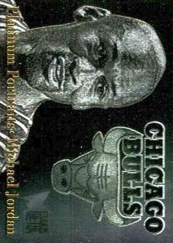 1996-97 Metal - Platinum Portraits #5 Michael Jordan Front