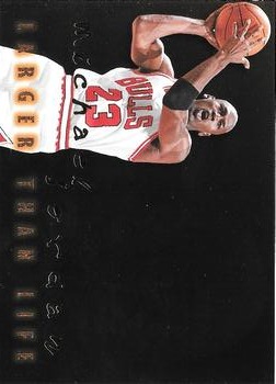 1996-97 SkyBox Premium - Larger Than Life #B7 Michael Jordan Front