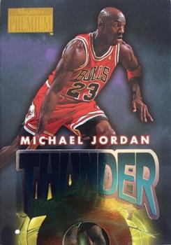 1996-97 SkyBox Premium - Thunder and Lightning #1 Michael Jordan - VAR: Thunder Sleeve Front