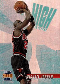 1996-97 Stadium Club - High Risers #HR14 Michael Jordan Front