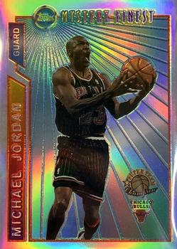 1996-97 Topps - Super Team Champion Mystery Finest Bordered Refractor #M14 Michael Jordan Front