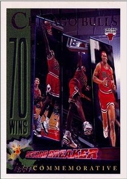 1996-97 Topps #72 Chicago Bulls 72 Wins Front