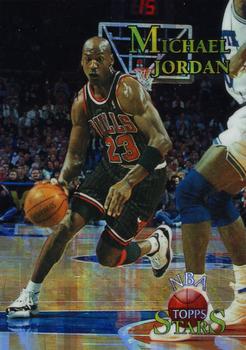 1996-97 Topps Stars - Finest Atomic Refractors #124 Michael Jordan Front
