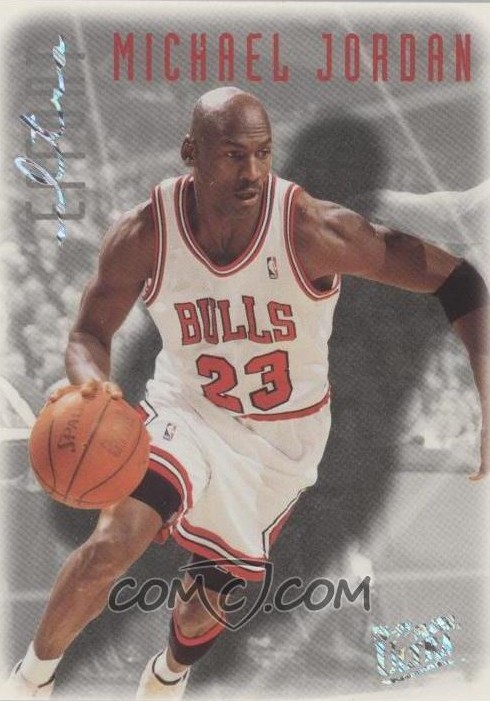 1996-97 Ultra - Platinum Medallion #143 Michael Jordan - No "P-" prefix on card number Front