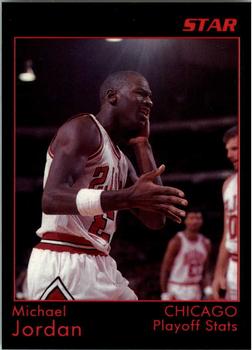 1991 Star Michael Jordan (Unlicensed) - Black Border, Black Backs #2 Michael Jordan - Playoff Stats Front
