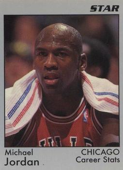 1991 Star Michael Jordan (Unlicensed) - Gray Border #1 Michael Jordan - Career Stats Front