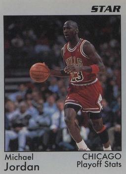 1991 Star Michael Jordan (Unlicensed) - Gray Border #2 Michael Jordan - Playoff Stats Front