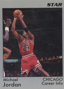 1991 Star Michael Jordan (Unlicensed) - Gray Border #4 Michael Jordan - Career Info Front