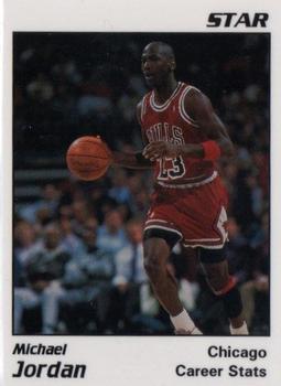 1991 Star Michael Jordan (Unlicensed) - White Border, Black Text #1 Michael Jordan - Career Stats Front