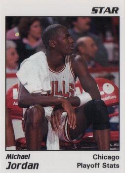 1991 Star Michael Jordan (Unlicensed) - White Border, Black Text #2 Michael Jordan - Playoff Stats Front