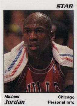 1991 Star Michael Jordan (Unlicensed) - White Border, Black Text #5 Michael Jordan - Personal Info Front
