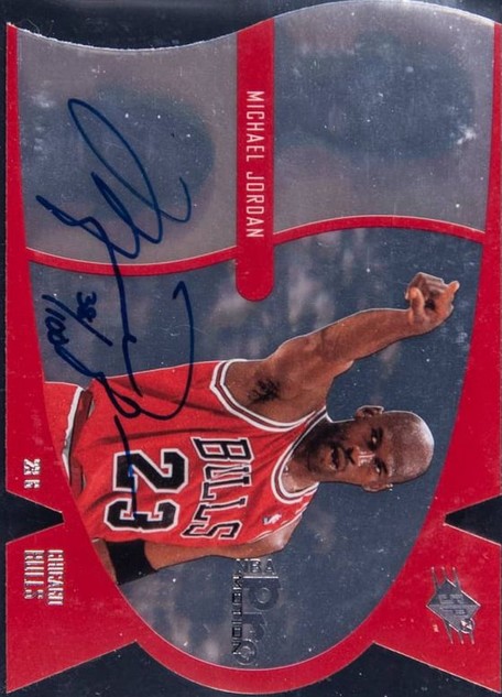 1997 SPx - ProMotion Autographs #1 Michael Jordan Front