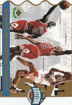 1997 Upper Deck Authenticated Conference Champions '97 #NNO Chicago Bulls Eastern Conference Champions '97 Front