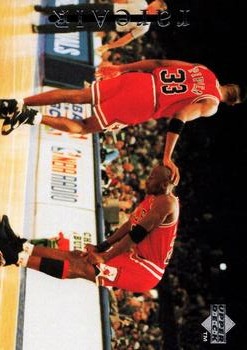 1997 Upper Deck Michael Jordan Rare Air Tribute Box Set #19 Michael Jordan / Scottie Pippen Front