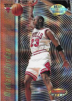 1997-98 Bowman's Best - Techniques Atomic Refractors #T2 Michael Jordan Front