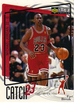 1997-98 Collector's Choice - Catch 23 Jumbos #C1 Michael Jordan Front