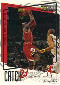 1997-98 Collector's Choice - Catch 23 Jumbos #C7 Michael Jordan Front