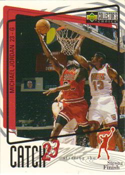 1997-98 Collector's Choice - Catch 23 Jumbos #C9 Michael Jordan Front