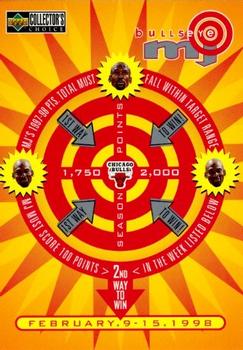 1997-98 Collector's Choice - MJ BULLSeye #B1 Michael Jordan - 1,750-2,000 or February 9-15 (W) Front
