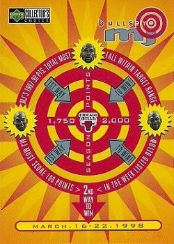 1997-98 Collector's Choice - MJ BULLSeye #B13 Michael Jordan - 1,750-2,000 or March 16-22 (W) Front