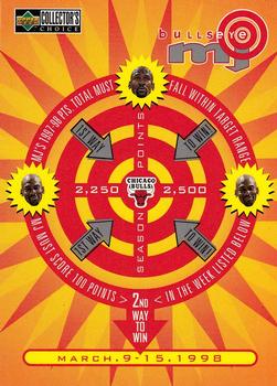 1997-98 Collector's Choice - MJ BULLSeye #B16 Michael Jordan - 2,250-2,500 or March 9-15 (W) Front