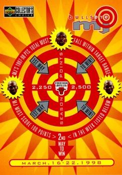 1997-98 Collector's Choice - MJ BULLSeye #B17 Michael Jordan - 2,250-2,500 or March 16-22 (W) Front