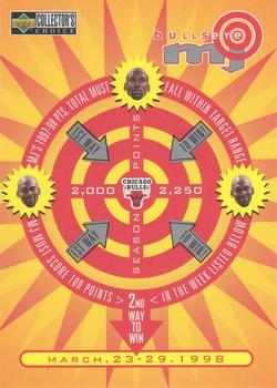 1997-98 Collector's Choice - MJ BULLSeye #B18 Michael Jordan - 2,000-2,250 or March 23-29 (W) Front