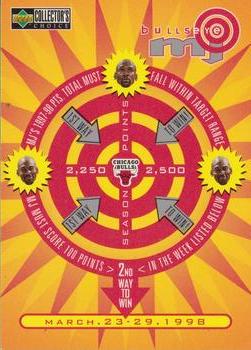 1997-98 Collector's Choice - MJ BULLSeye #B19 Michael Jordan - 2,250-2,500 or March 23-29 (W) Front