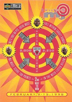 1997-98 Collector's Choice - MJ BULLSeye #B2 Michael Jordan - 2,000-2,250 or February 9-15 (W) Front