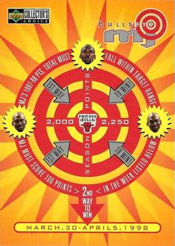 1997-98 Collector's Choice - MJ BULLSeye #B21 Michael Jordan - 1,750-2,000 or March 30-April 5 (W) Front