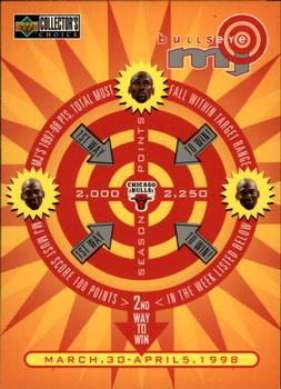 1997-98 Collector's Choice - MJ BULLSeye #B24 Michael Jordan - 2,000-2,250 or March 30-April 5 (W) Front