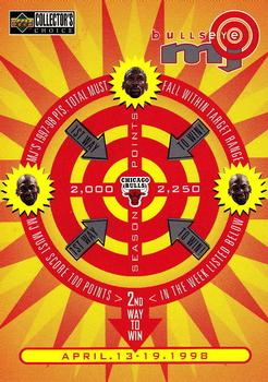 1997-98 Collector's Choice - MJ BULLSeye #B26 Michael Jordan - 2,000-2,250 or April 13-19 (W) Front
