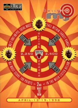 1997-98 Collector's Choice - MJ BULLSeye #B29 Michael Jordan - 2,250-2,500 or April 13-19 (W) Front