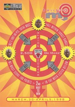 1997-98 Collector's Choice - MJ BULLSeye #B30 Michael Jordan - 2,500+ or March 30-April 5 (W) Front